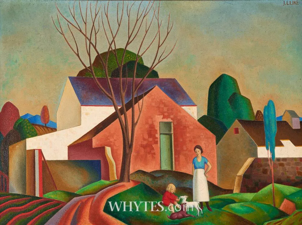 John Luke, THE DEAD TREE, 1934, tempera on canvas