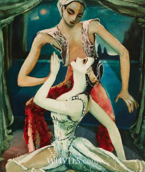 Daniel O'Neill, SPANISH DANCERS AT THE GAIETY, DUBLIN, oil on board