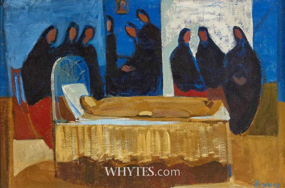 THE WAKE by Elizabeth Rivers, oil on canvas, offered Dec 2025