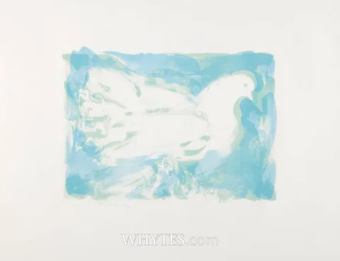 FANTAIL PIGEON II by Louis le Brocquy, 1985, lithograph in colours; (no. 30 from an edition of 35), sold Dec 2025