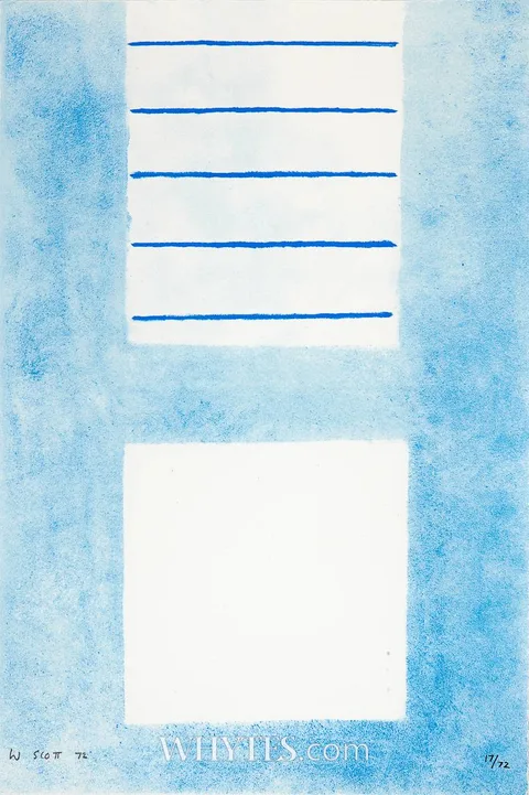 William Scott, FIRE ON THE RECTANGLE, ALEXANDER SUITE, 1972, screenprint in colours; (no. 17 from an edition of 72)