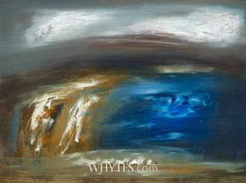 Seán McSweeney, COASTAL LANDSCAPE, 1989, oil on board