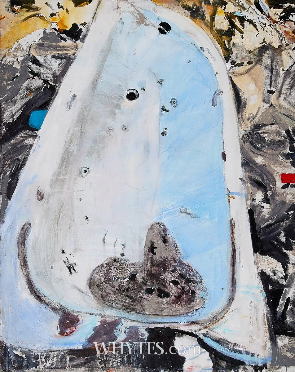 ALEPPO 6 by Brian Maguire, oil on canvas; (unframed), sold Dec 2025