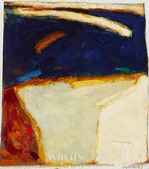 WHITE HOUSE, SHOOTING STAR by John Shinnors, oil on canvas mounted on panel, sold Dec 2025