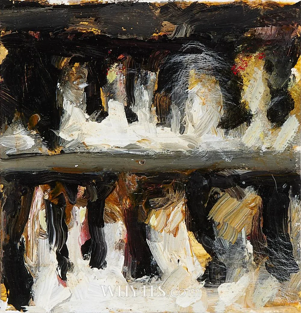 FISH by John Shinnors, oil on card, sold Dec 2025