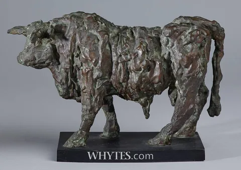 BULL by John Behan, 1975, bronze; (unique), offered Dec 2025