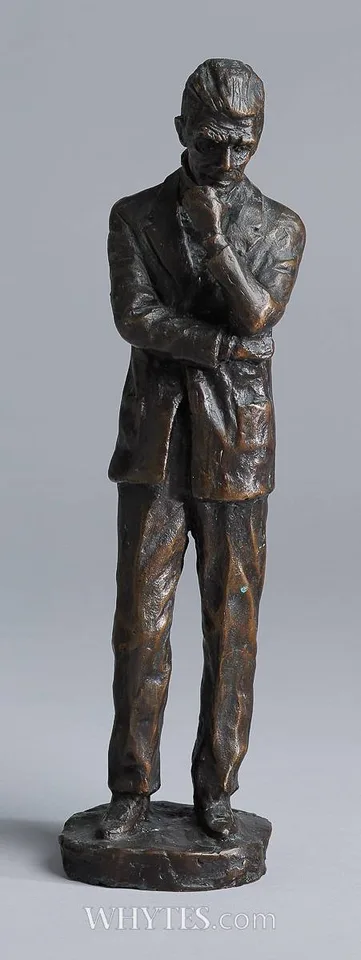 Marjorie Steele, SAMUEL BECKETT, 1989, bronze; (unique)