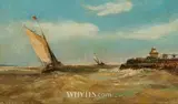 Edwin Hayes, APPROACHING GORLESTON HARBOUR, NORFOLK, ENGLAND