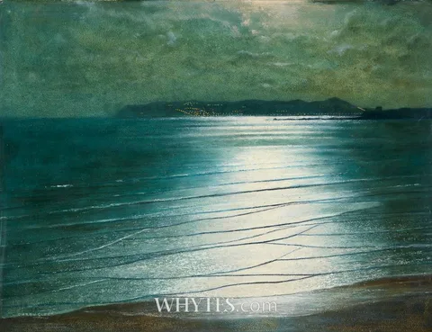 Ciaran Clear, INCOMING TIDE (HOWTH AND PORTRANE FROM RUSH SOUTH STRAND), oil on board