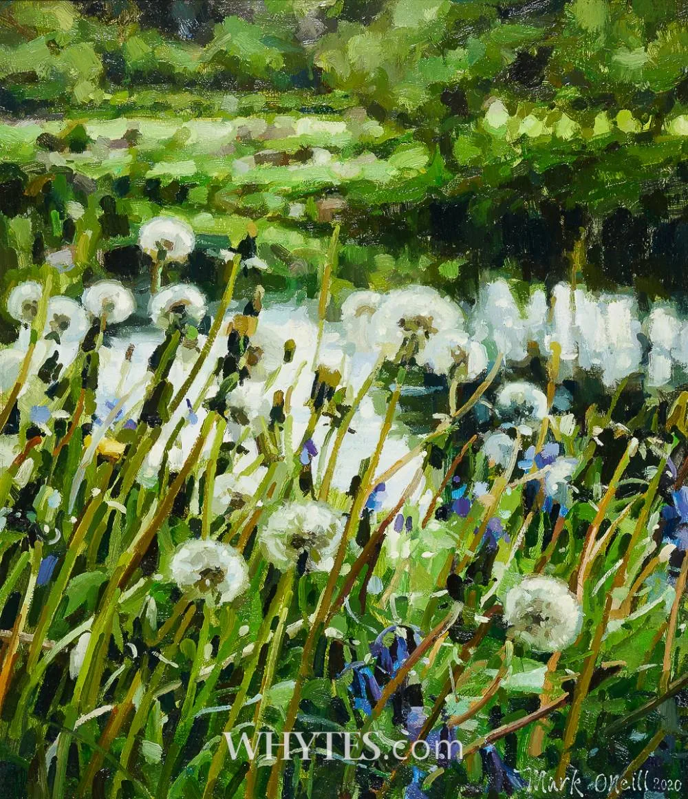 DANDELION RIVER by Mark O'Neill, 2020, oil on board, sold Dec 2025