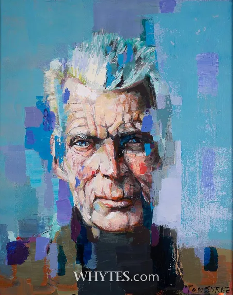 Tom Byrne, SAMUEL BECKETT, oil and acrylic on canvas