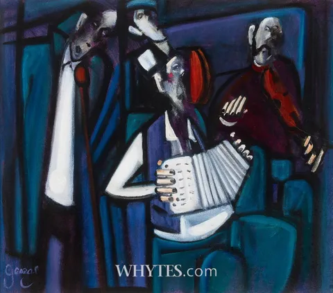 George Dunne, CÉILÍ BAND, oil on canvas