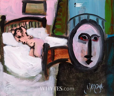 George Dunne, RECLINING NUDE, oil on canvas board