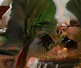 George Dunne, COWS IN A FIELD