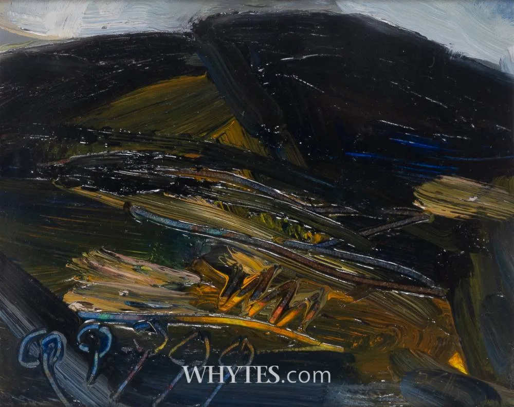 Peter Collis, KNOCKREE, COUNTY WICKLOW, oil on board