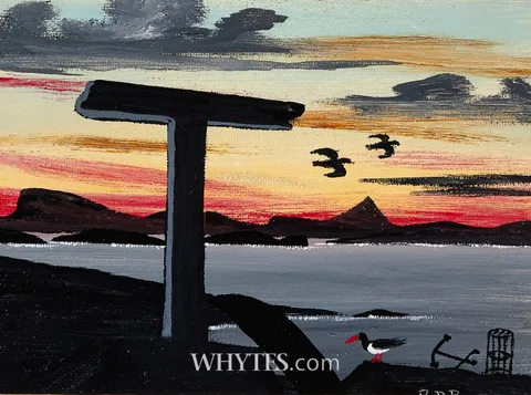 Patsy Dan Rodgers, TORY AT SUNRISE (VIEW OF THE TAU CROSS), 1997, oil on canvas board