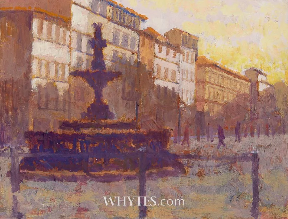 Oliver Warman, FLORENCE EVENING, oil on board