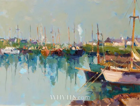 Liam Treacy, BLUE MORNING, 1981, oil on board