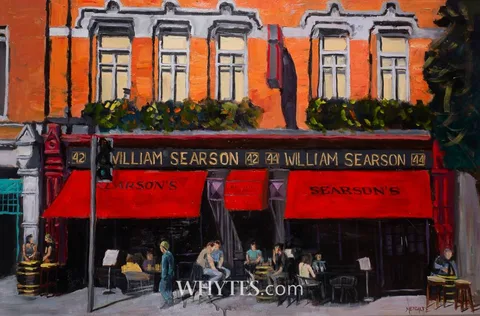 Peter 'Metcalfe' O'Connor, SEARSON'S, BAGGOT STREET, DUBLIN, 2025, oil on canvas