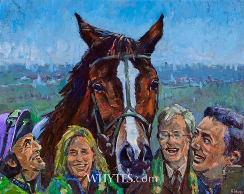 Seán Tiernan, KAUTO STAR AND TEAM, oil on board