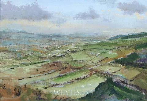 Peter Pearson, A WEXFORD HILL FARM, NEW YEAR'S DAY, 2004, oil on board