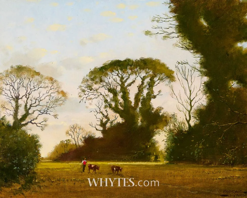 TAAFFE'S FIELD by Padraig Lynch, 1986, oil on canvas board, offered Oct 2025