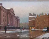 Padraig Lynch, WINTER SCENE, COLLEGE GREEN, DUBLIN