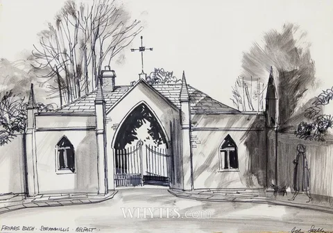 John Skelton, FRIAR'S BUSH, STRANMILLIS, BELFAST, ink on paper