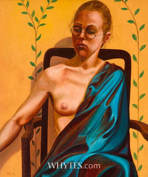 Stephen McKenna, JANE SEATON AS A BUDDHIST, oil on board