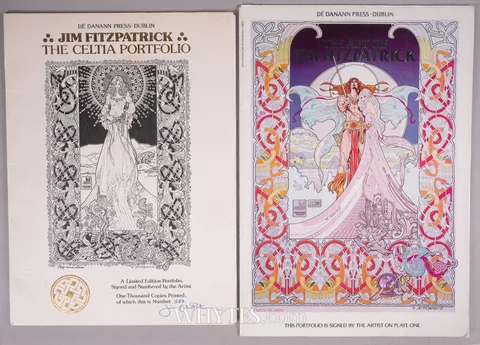 Jim Fitzpatrick, THE CELTIA PORTFOLIO, 1978 and THE ART OF JIM FITZPATRICK, 1981, serigraph; (8); lithograph; (8); (each no. 583 from an edition of 1000)