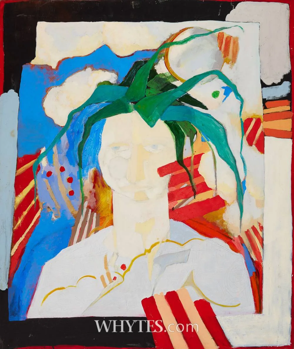 AUGUST by Katherine Boucher Beug, 1985, oil on canvas; (unframed), offered Oct 2025