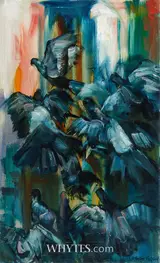 Robert Taylor Carson, PIGEONS IN FLIGHT