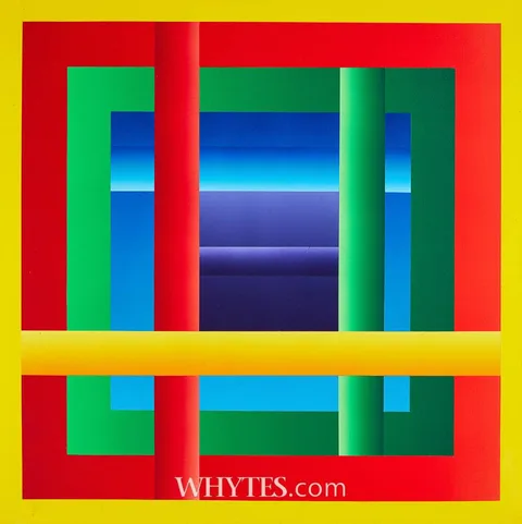 TUBULAR SPACE by Francis Tansey, acrylic on canvas, sold Oct 2025