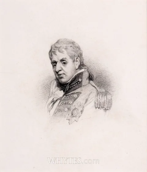 John Comerford, RT. HON. GENERAL LORD HUTCHINSON, RT. HON. JOHN LORD BLACQUIERE, SIR JONAH BARRINGTON and ARTHUR WOLFE VISCOUNT KILWARDEN (SET OF FOUR), charcoal; (4)