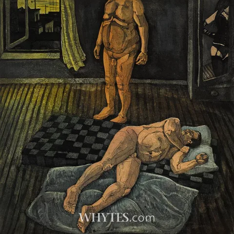 Desmond Kenny, OH ALL THE WAITING FLESH, lithograph; (no. 3 from an edition of 30)