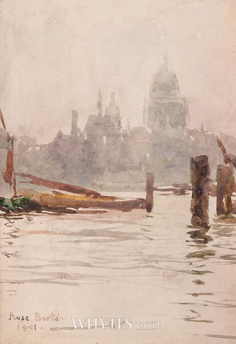 Rose Maynard Barton, ST. PAUL'S CATHEDRAL FROM THE THAMES, LONDON, 1901, watercolour