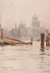 Rose Maynard Barton, ST. PAUL'S CATHEDRAL FROM THE THAMES, LONDON