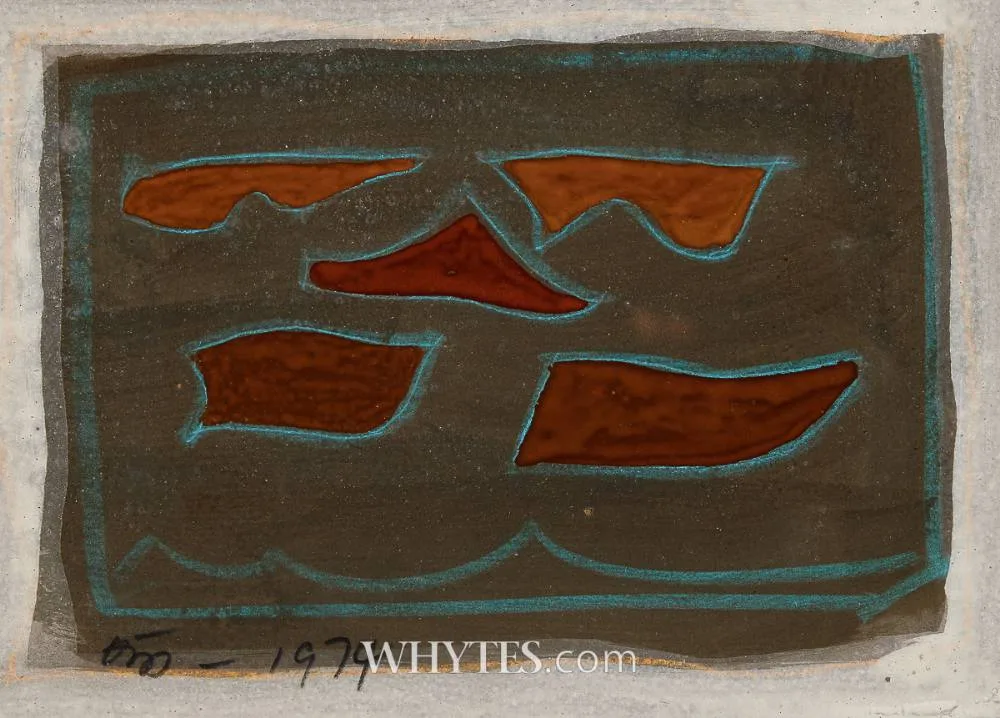 UNTITLED VII by Tony O'Malley, 1974, mixed media, sold Sep 2025