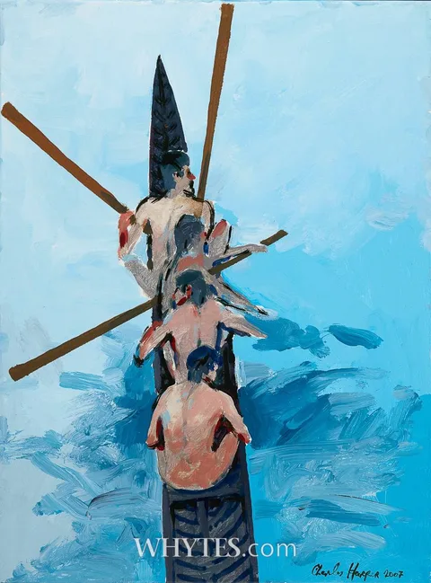 Charles Harper, DELAYED RACE II, 2007, acrylic on canvas