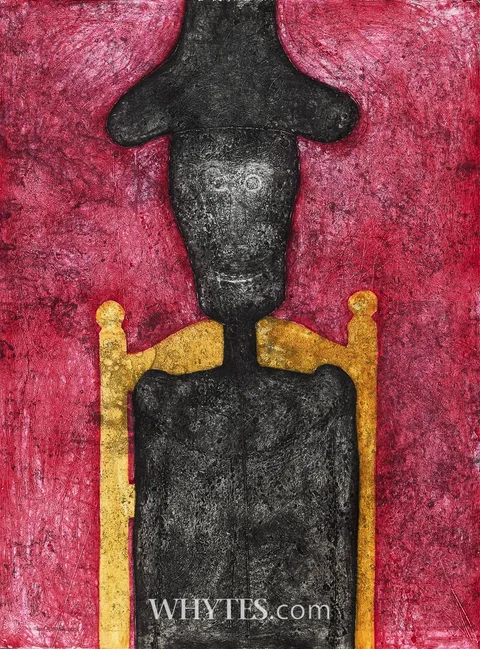 HOMBRE EN NEGRO by Rufino Tamayo, 1976, mixograph in colours; (no. from 38 an edition of 140), sold Sep 2025