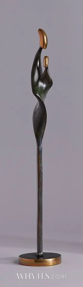 Sandra Bell, MOTHER AND CHILD, 1994, bronze; (no. 1 from an edition of 6)