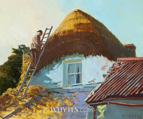 THATCHER, COUNTY WEXFORD (PATRICK CASEY) by Cecil Maguire, 1984, oil on board, offered Sep 2025
