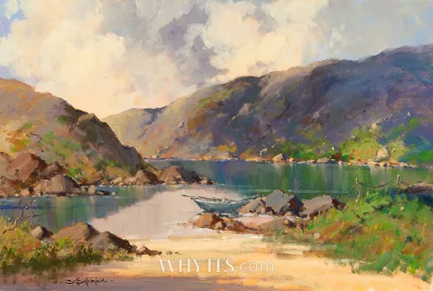 AT KILLARY, CONNEMARA, COUNTY GALWAY by George K. Gillespie, oil on canvas, sold Sep 2025