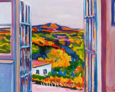 Diarmuid Kavanagh, VIEW THROUGH THE DOOR, 1998, oil on canvas