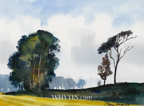 John Skelton, WALK IN THE PARK, watercolour