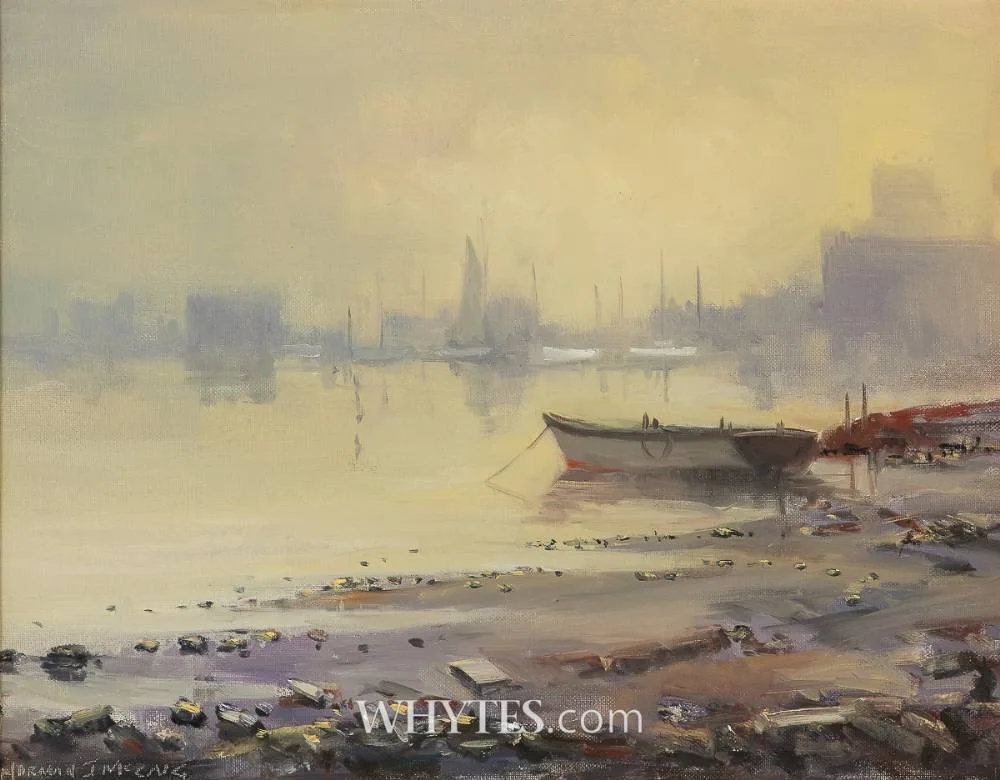 EBB TIDE by Norman J. McCaig, oil on board, offered Jun 2025