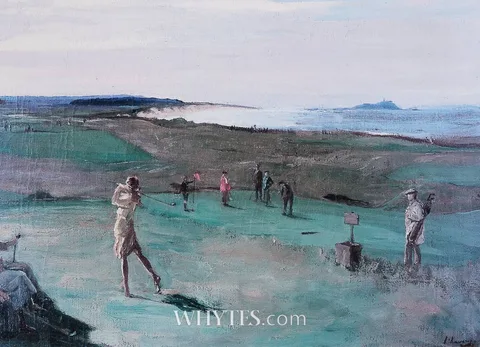 THE GOLF COURSE, NORTH BERWICK [THE FRIENDS OF ST. LUKE'S HOSPITAL] by John Lavery, print; (no. 77 from an edition of 3000), sold Jun 2025
