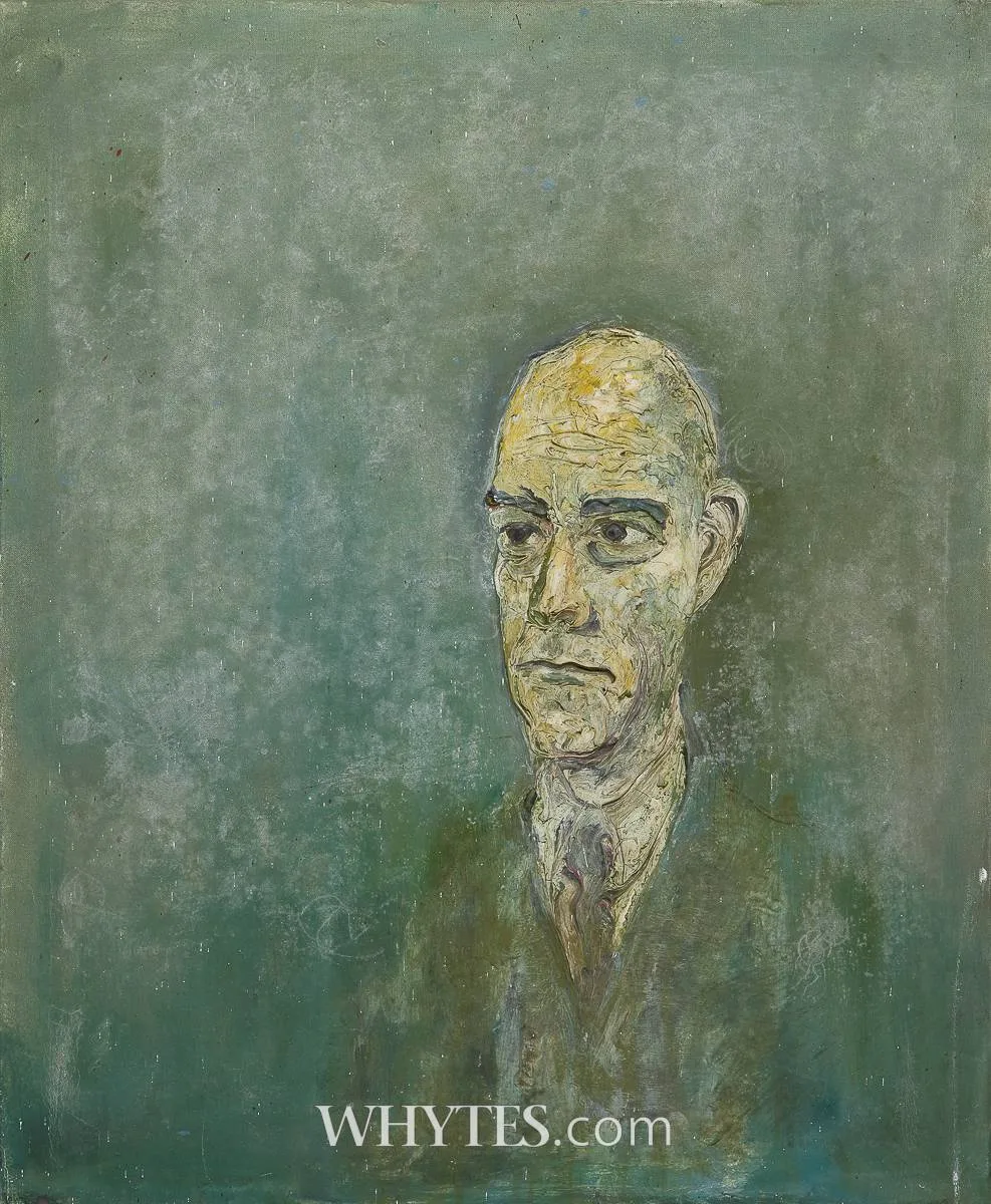SELF PORTRAIT by David O'Doherty, 1970, oil on canvas, offered Jun 2025