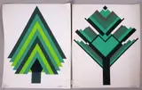 Patrick Scott, CHRISTMAS GREETING CARDS, 1977 and 1978 (A PAIR)
