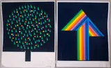 Patrick Scott, CHRISTMAS GREETING CARDS, 1980 and 1984 (A PAIR)